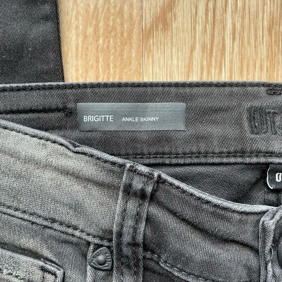 NWT Kut From The Kloth Brigitte Black/Grey Ankle Skinny Jeans - Size: 0 - Picture 5 of 11